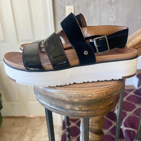 UGG Shoes - UGG Black Platform Sandals